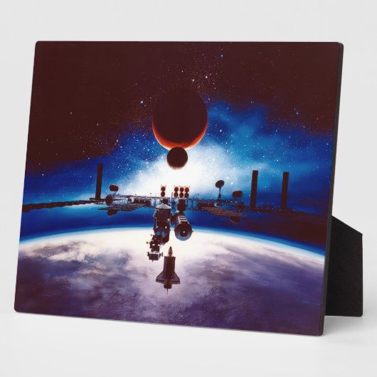 ヴィンテージ宇宙局フリーダムポスター フォトプラーク (側面)