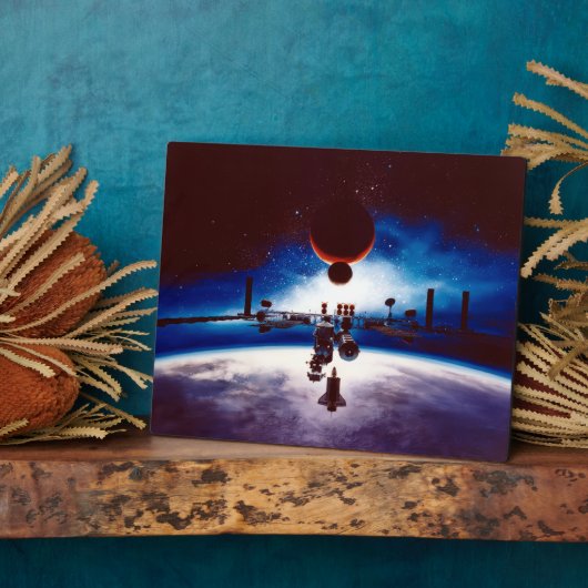 ヴィンテージ宇宙局フリーダムポスター フォトプラーク (側面)