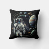 ヴィンテージ宇宙惑星 クッション (裏面)