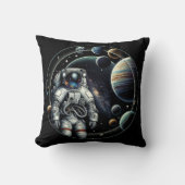 ヴィンテージ宇宙惑星 クッション (正面)