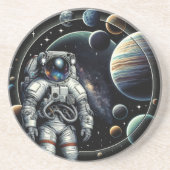 ヴィンテージ宇宙惑星 コースター (正面)