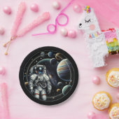 ヴィンテージ宇宙惑星 ペーパープレート (パーティー)