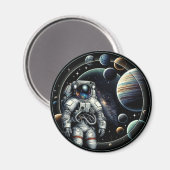 ヴィンテージ宇宙惑星 マグネット (正面/裏面)