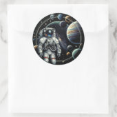 ヴィンテージ宇宙惑星 ラウンドシール (バッグ)