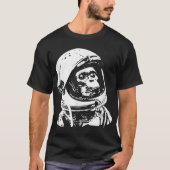 ヴィンテージ宇宙旅行宇宙飛行士モンキープルラバーホ Tシャツ (正面)