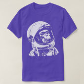 ヴィンテージ宇宙旅行宇宙飛行士モンキー2 Tシャツ (デザイン正面)