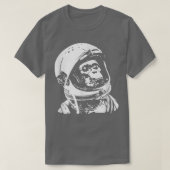 ヴィンテージ宇宙旅行宇宙飛行士モンキー Tシャツ (デザイン正面)