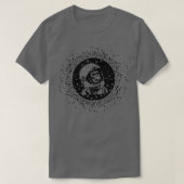 ヴィンテージ宇宙旅行宇宙飛行士モンキーTシャツ Tシャツ (デザイン正面)
