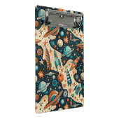 ヴィンテージ宇宙船ロケット船パターン – コスモス(4) ミニクリップボード (アングル)