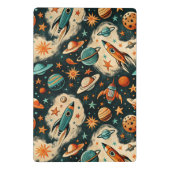 ヴィンテージ宇宙船ロケット船パターン – コスモス(6) ミニクリップボード (裏面)