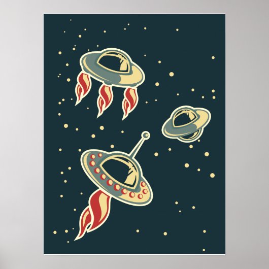 ヴィンテージ宇宙船 ポスター (正面)