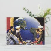 ヴィンテージ宇宙飛行士が地球を周回 (スタンド正面)