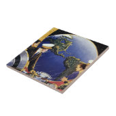 ヴィンテージ宇宙飛行士が地球を周回 タイル (側面)