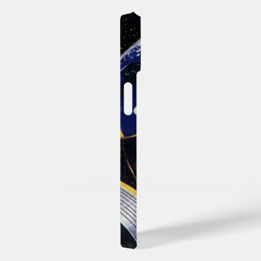 ヴィンテージ宇宙飛行士が地球を周回 Case-Mate iPhoneケース (裏面 / 右)