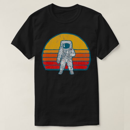 ヴィンテージ宇宙飛行士宇宙レトロ80sスローバック tシャツ (デザイン正面)