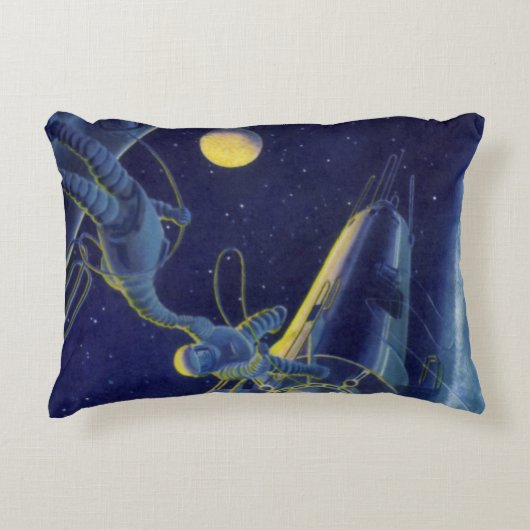 ヴィンテージ宇宙飛行士 アクセントクッション (正面)
