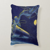 ヴィンテージ宇宙飛行士 アクセントクッション (裏面(縦))