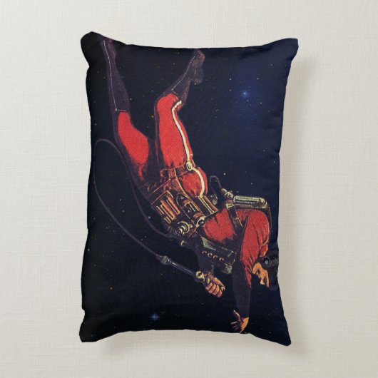 ヴィンテージ宇宙飛行士 アクセントクッション (裏面(縦))