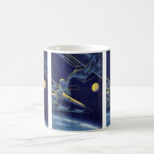 ヴィンテージ宇宙飛行士 コーヒーマグカップ (中央)