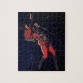 ヴィンテージ宇宙飛行士 ジグソーパズル (縦)