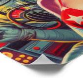 ヴィンテージ宇宙飛行士 ポスター (角)