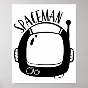 ヴィンテージ宇宙飛行士 ポスター