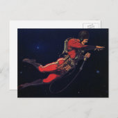 ヴィンテージ宇宙飛行士 ポストカード (正面/裏面)