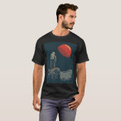 ヴィンテージ宇宙飛行士 宇宙惑星 Tシャツ (正面フル)