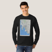 ヴィンテージ宇部日本地図1945 Tシャツ (正面フル)