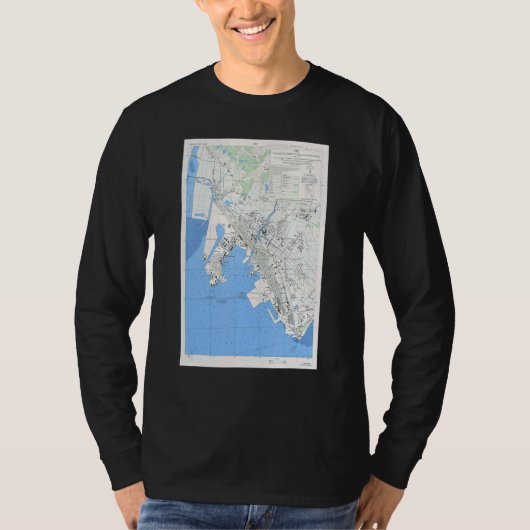 ヴィンテージ宇部日本地図1945 Tシャツ (正面)