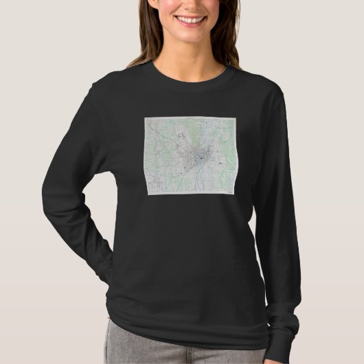 ヴィンテージ宇都宮の日本地図1945 Tシャツ (正面)