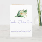 ヴィンテージ守護天使と子供 カード (裏面)