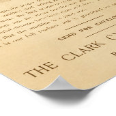 ヴィンテージ安全自転車とアートポスター ポスター (角)