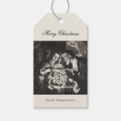 ヴィンテージ宗教クリスマス出生クリスチャン ギフトタグ (正面)