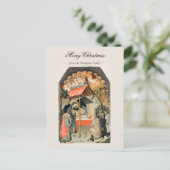 ヴィンテージ宗教クリスマス出生クリスチャン シーズンポストカード (スタンド正面)