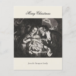 ヴィンテージ宗教クリスマス出生クリスチャン シーズンポストカード