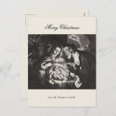 ヴィンテージ宗教クリスマス出生クリスチャン シーズンポストカード (正面/裏面)