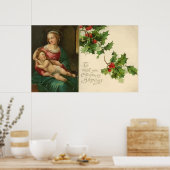 ヴィンテージ宗教クリスマス恵みポスター ポスター (キッチン)