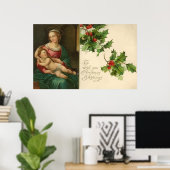 ヴィンテージ宗教クリスマス恵みポスター ポスター (ホームオフィス)