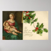 ヴィンテージ宗教クリスマス恵みポスター ポスター (正面)