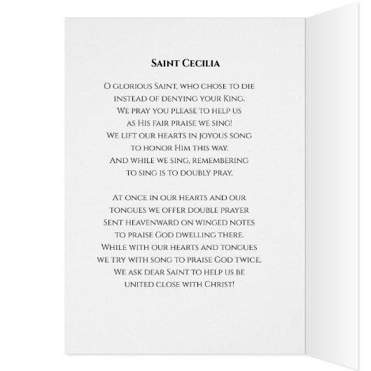 ヴィンテージ宗教セントセシリアミュージシャン (内側 (左))