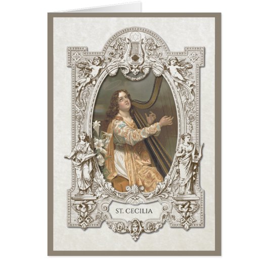 ヴィンテージ宗教セントセシリアミュージシャン (正面)