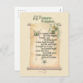 ヴィンテージ宗教ハッピーイースタータイポグラフィ巻 シーズンポストカード (正面/裏面)