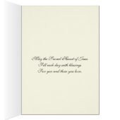 ヴィンテージ宗教ハートイエズカトリックフローラ (内側 (右))