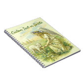 ヴィンテージ宗教ビクトリアン復活祭天使と子羊 ノートブック (右側)