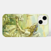 ヴィンテージ宗教ビクトリアン復活祭天使と子羊 Case-Mate iPhoneケース (裏面 (横))