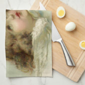 ヴィンテージ宗教ビクトリアン、天使たち キッチンタオル (四つ折り)