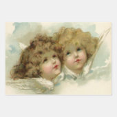 ヴィンテージ宗教ビクトリアン、天使たち ラッピングペーパーシート (正面2)