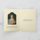 ヴィンテージ宗教ベビーヴァージンメアリーカード カード (内部)
