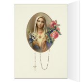 ヴィンテージ宗教ヴァージンマリア記念日カトリック (内側 (左))